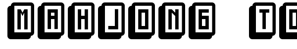 Mahjong Toy Block font preview